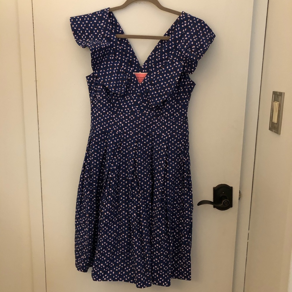 Kate spade geo dot poplin dress